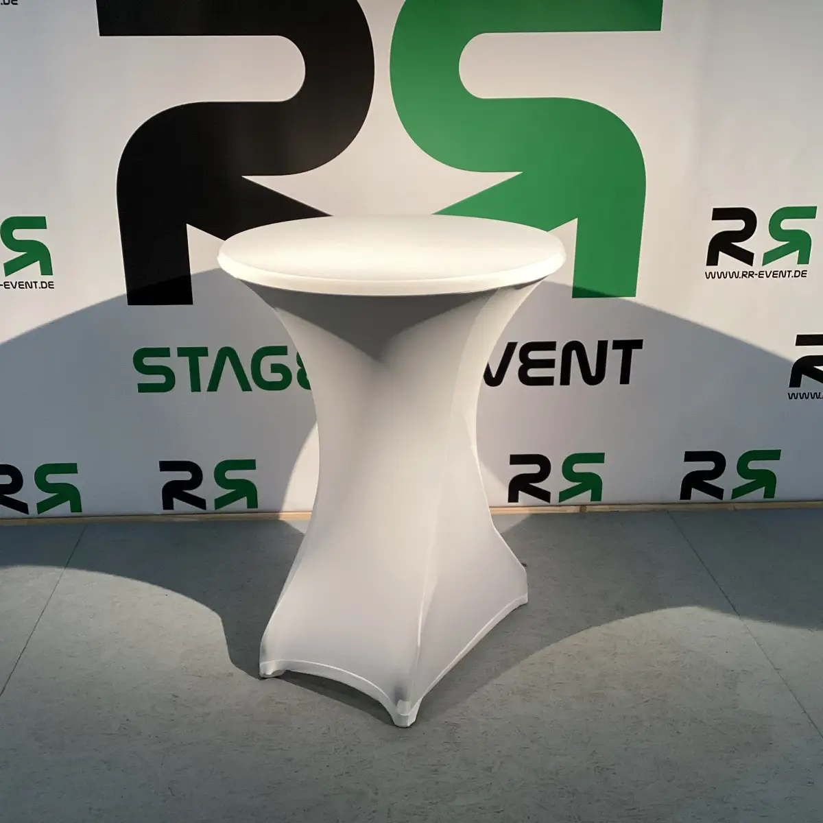 Husse Bistro Stehtisch 85cm 2 Barhockertisch in Oldenburg mieten und Veranstaltungen stilvoll gestalten – ideal für elegante Stehempfänge oder Networking-Veranstaltungen.
