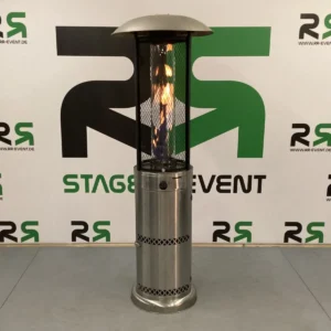 Feuersäule aus Edelstahl in Bremen: Jetzt ganz bequem für Ihre Veranstaltung mieten und stilvolle Wärme sowie eine beeindruckende Atmosphäre genießen.