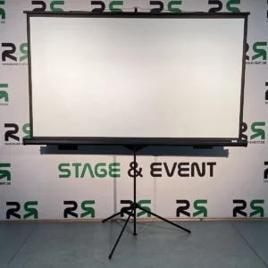 Rollwand in Hamburg: Diese hochwertige Projektionsleinwand steht auf einem stabilen Stativ – ideal zum Ausleihen für Veranstaltungen, bei denen professionelle Präsentationen im Vordergrund stehen.