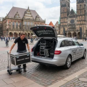 Veranstaltungstechnik in Bremen mieten: Professionelles Stage & Event Equipment bietet flexible Lösungen für Ihre nächste Veranstaltung und sorgt durch einen zuverlässigen Lieferung für einen reibungslosen Ablauf.