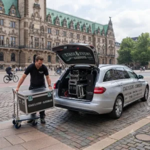 Veranstaltungstechnik aus Oldenburg – dank flexibler Verleihoptionen ganz einfach für Ihre nächste Veranstaltung in Hamburg buchen und bequem liefern lassen.